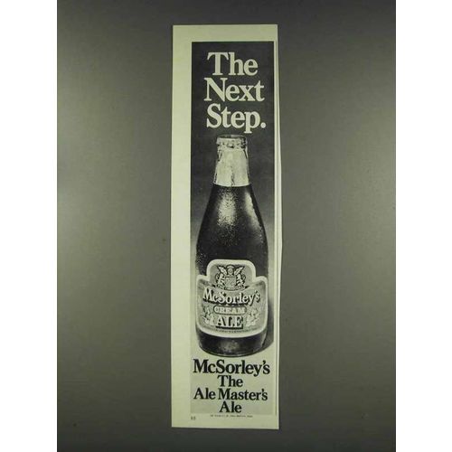 1977 McSorley's Cream Ale Ad - The Next Step