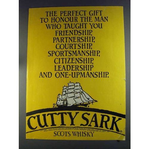 1980 Cutty Sark Scotch Ad - Honour the Man