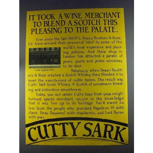1980 Cutty Sark Scotch Ad - It Took a Wine Merchant