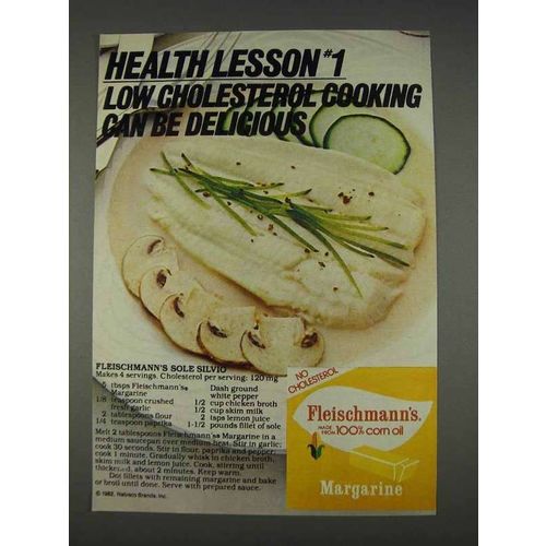 1982 Fleischmann's Margarine Ad - Sole Silvio Recipe