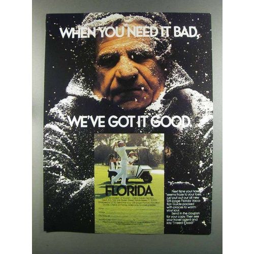 1982 Florida Tourism Ad - When You Need It Bad