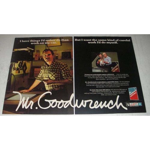 1982 GM Goodwrench Service Ad - Things I'd Rather Do
