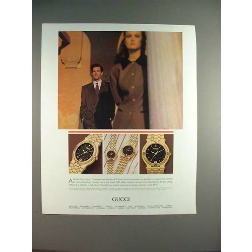 1987 Gucci Watch Ad - NICE!