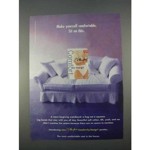 1996 Playtex Comfort by Design Panties Ad - Sit on This