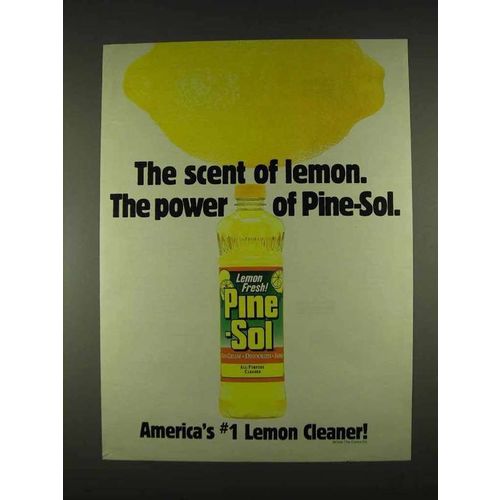 1996 Pine-Sol Lemon Fresh Cleaner Ad - The Scent Of