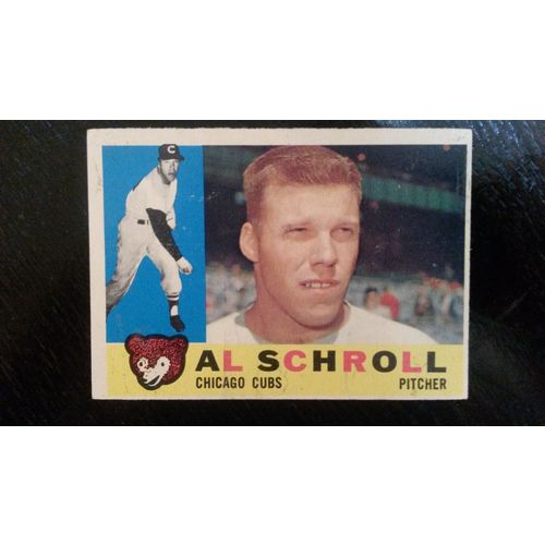 1960 Topps Card # 357 Al Schroll Poor (1) Chicago Cubs