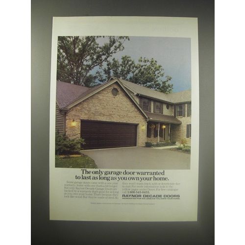 1990 Raynor Decade Garage Doors Ad