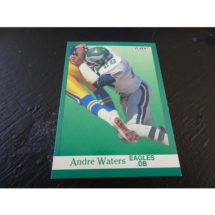 1991 Fleer Football Card # 335 Andre Waters Excellent (5) Philadelphia Eagles