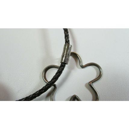 Retired SILPADA Sterling Silver Star Pendant & leather cord Necklace STUNNING
