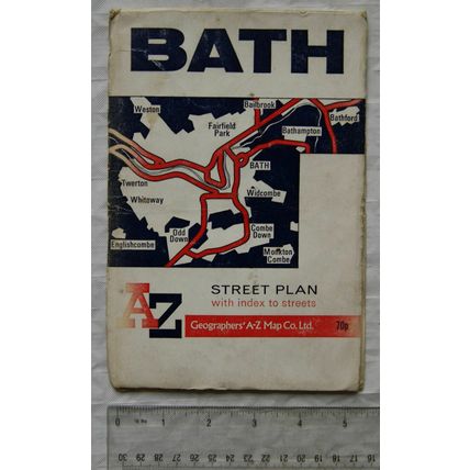 Vintage: Geographers A-Z street plan with index to Bath