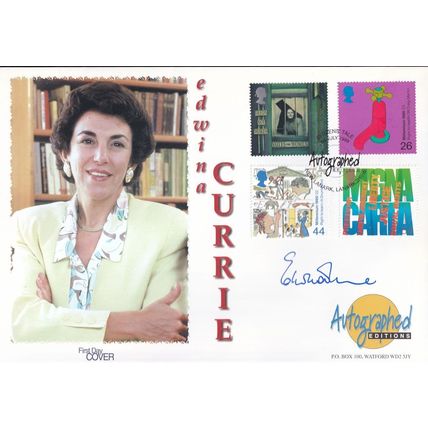 Edwina Curry Conservative MP Autograph Rare Hand Signed FDC