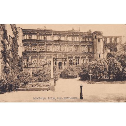 Heidelberg Schloss Otto Heinrichsbau Mint German Old Postcard
