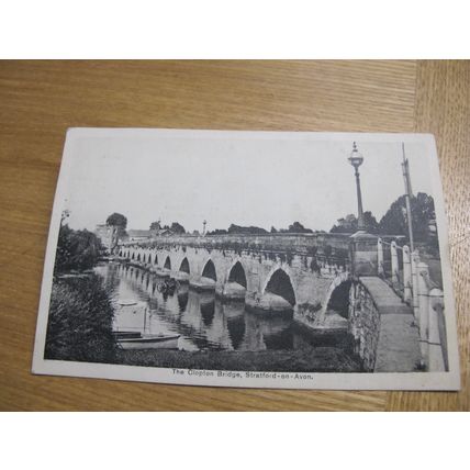 Early Postcard - The Clopton Bridge, Stratford on Avon -Warwickshire