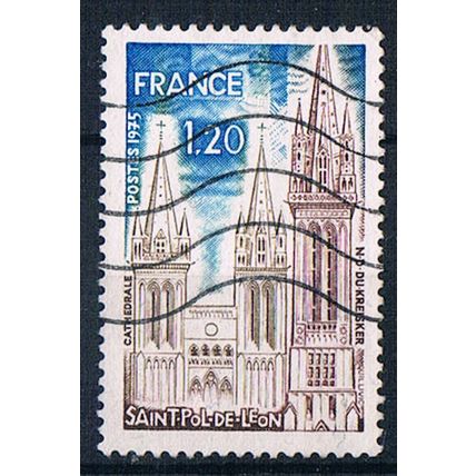 France 1975 SG2063 fr60 St. Pol-de-Leon 1f20 Used Stamp