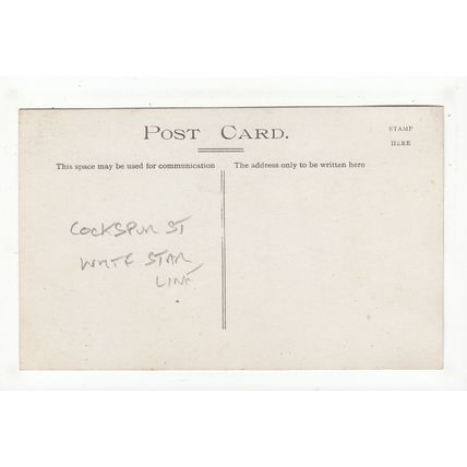 Royal Procession Cockspur Street London Shows White Star Line Office Postcard C
