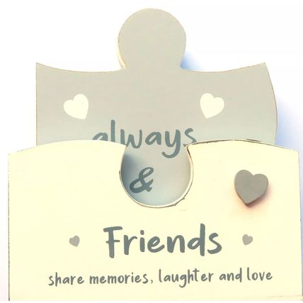 Friends Jisaw Shaped Coaster & Holder - Set of 4 - Gifts Home Decor Tableware