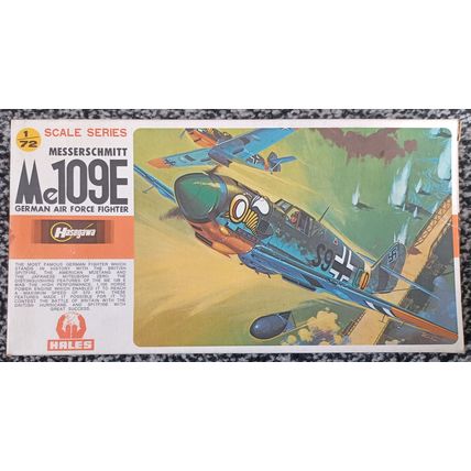 1/72,HASEGAWA " MESSERSCHITT ME 109E MODEL KIT " COMPLETE & UNMADE UK FREEPOST