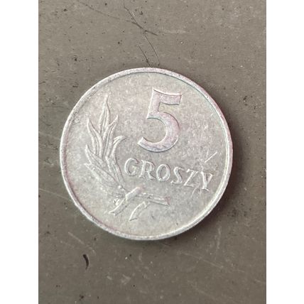 Umlaufmünze Polen 5 Groszy 1971