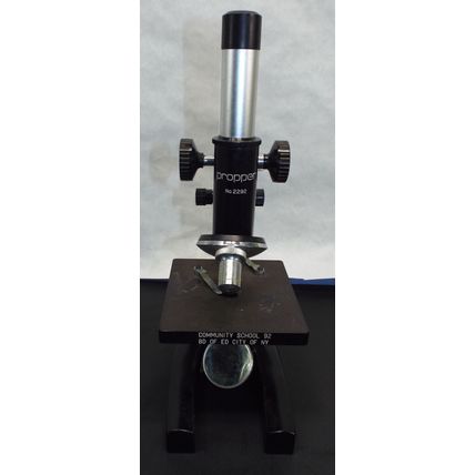Vintage Propper Microscope No. 2292 Original NY Community School City 92