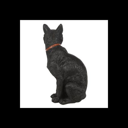 Animal Ornament - Sitting Black Cat Figurine