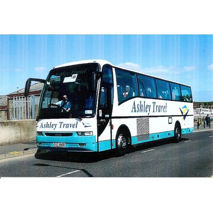 Colour Photograph of Ashley Travel Ltd. of Renishaw - CAZ 5866 ex. Limebourne