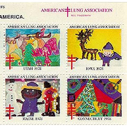 Mint Sheet of 1978 Christmas Seals