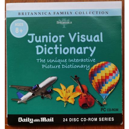 Encyclopedia Britannica Junior Visual Dictionary Windows PC cdrom cd rom