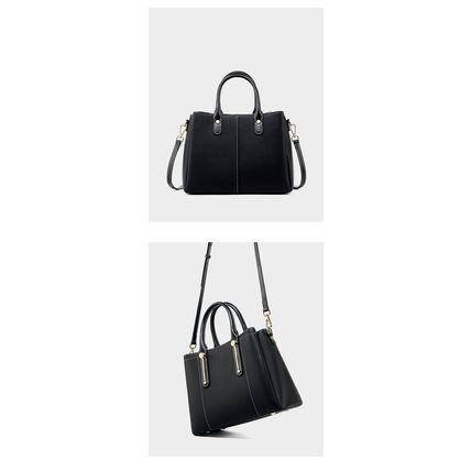 Women Genuine Leather Purses Handbags Tote Bag Shoulder Bag Top Handle Satchel L
