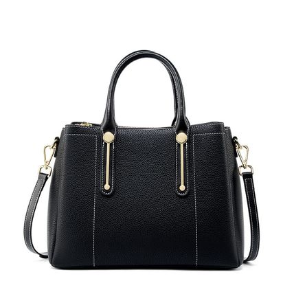 Women Genuine Leather Purses Handbags Tote Bag Shoulder Bag Top Handle Satchel L