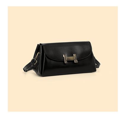 Women's Genuine Leather Tote Shoulder Handbag Black
