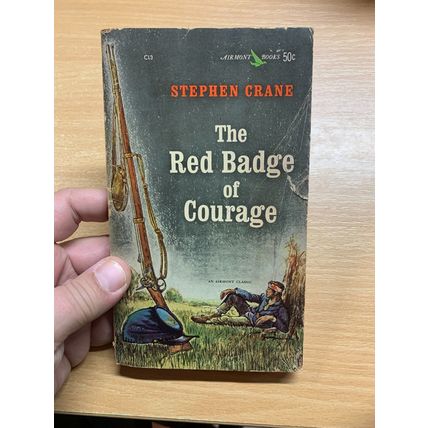 RARE* 1962 STEPHEN CRANE "THE RED BADGE OF COURAGE" CIVIL WAR FICTION BOOK (P2)