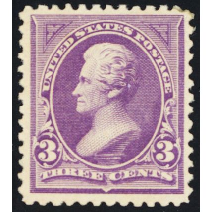 253, Mint VF NH 3¢ - (tiny gum soak UR) SCV $375 - Stuart Katz
