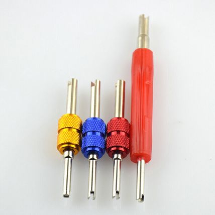 4 Pieces Dual Head Car Truck Tyre Valve Stem Core Remover Repair Wrench Tool