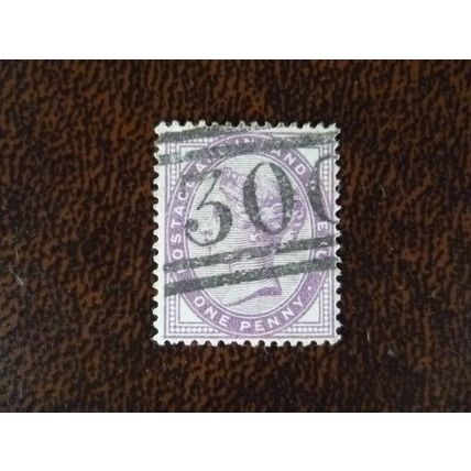 1881 GB Queen Victoria SG172 1d lilac used stamp St Andrews 300 duplex numeral 3