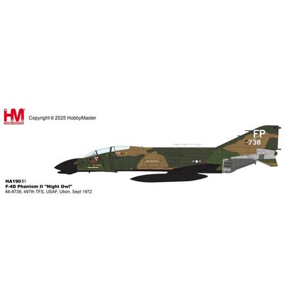 F-4D PHANTOM II NIGHT OWL 497TH TFS USAF - HOBBY MASTER HA19081 1/7 - PRE ORDER
