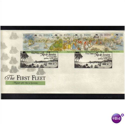 1987 AUSTRALIA FIRST FLEET RIO DE JANEIRO FDC
