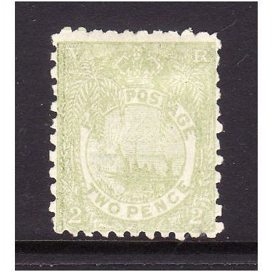 FIJI 1894 SG 89 2d DULL GREEN M / MINT