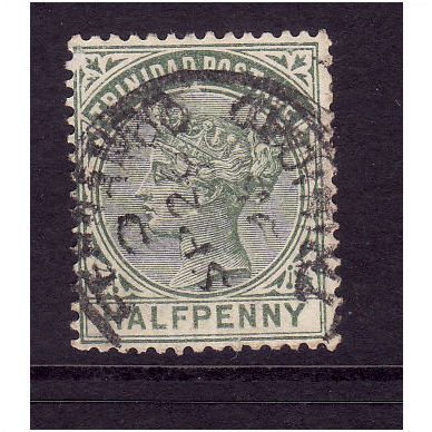TRINIDAD 1883 SG 106 1/2d DULL GREEN FINE USED