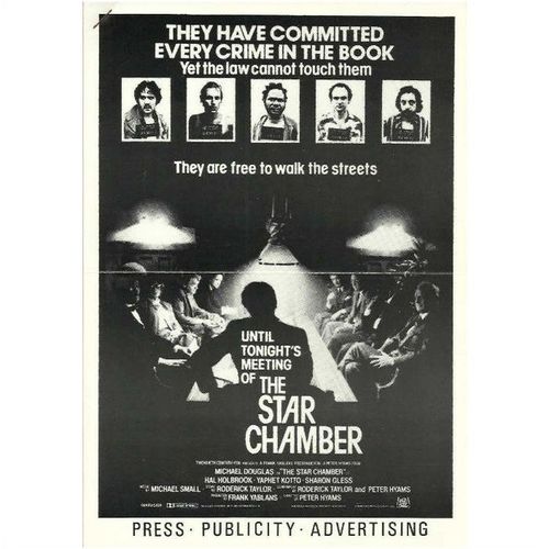 THE STAR CHAMBER Michael Douglas, Yaphet Kotto, Sharon Gless 1983 Press Book
