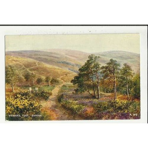 A913 Somerset EXMOOR Webbers Post Valentine "Art Colour" Postcard