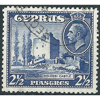 Cyprus 1934 SG138 2 1/2pi Ultramarine Fine Used .. ..