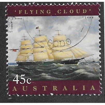 AUS 1998 45c 'SHIP PAINTINGS - FLYING CLOUD' FINE USED (EBID68-275)