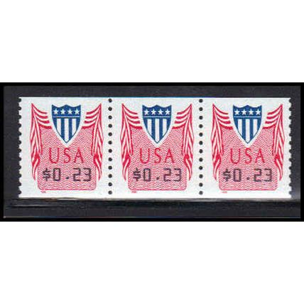 CVP33 23c Shield Very Fine MNH Strip of 3 PA5315