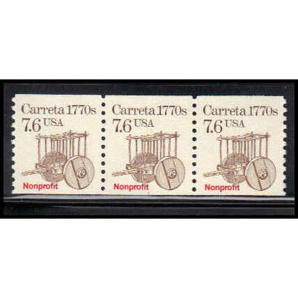 2255 7.6c Carreta Very Fine MNH Dry Gum PNC 1/3 PA2766