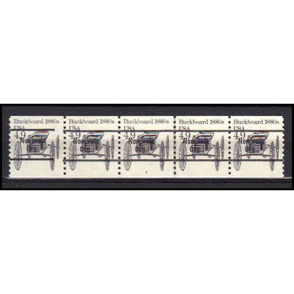 2124a 4.9c Buckboard Very Fine MNH Dry Gum PNC 4/5 Gap 2L AA0291