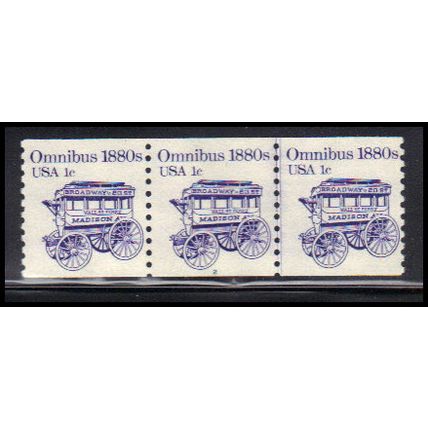 1897 1c Omnibus Very Fine MNH Dry Gum PNC 1/3 KA9345