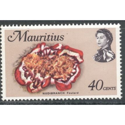 Mauritius stamps 1969 - 40c - Nudibranch foulard