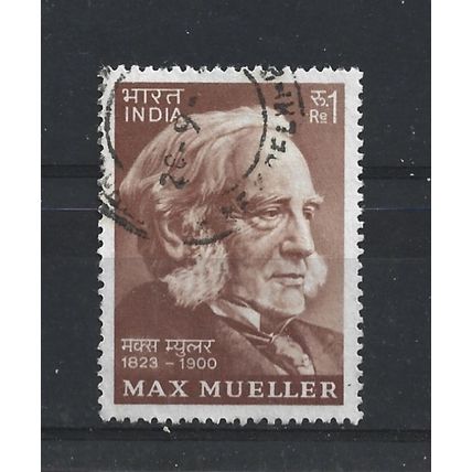 India.SG718 1r Max Mueller (Sanskrit scholar).Fine Used.June23
