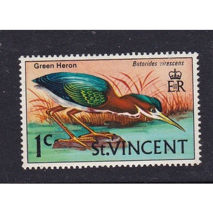 ST. VINCENT 1970 BIRDS 1c HERON MNH SG286