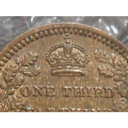 1913 George V Third Farthing - Issued for Malta.